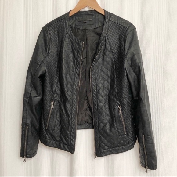 FAUX LEATHER MOTO JACKET - Picture 7 of 11